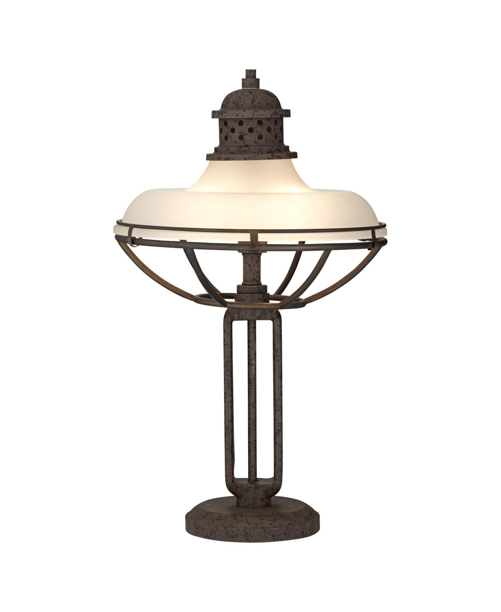 Franklin Iron Works Western Table Lamp with USB Charging Port 26.5"