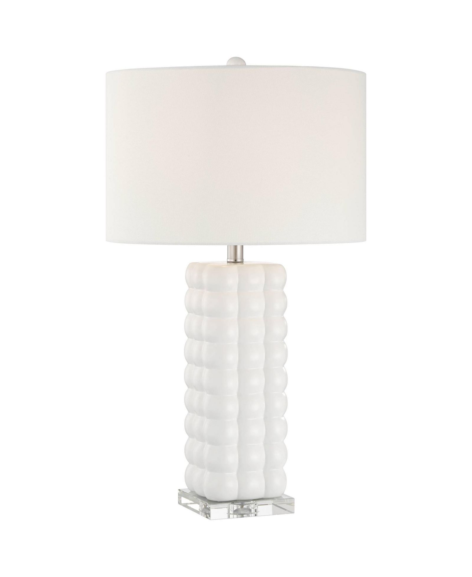 360 Lighting Carrie 28" High Textured Bubble Ceramic 3-Way Table Lamp