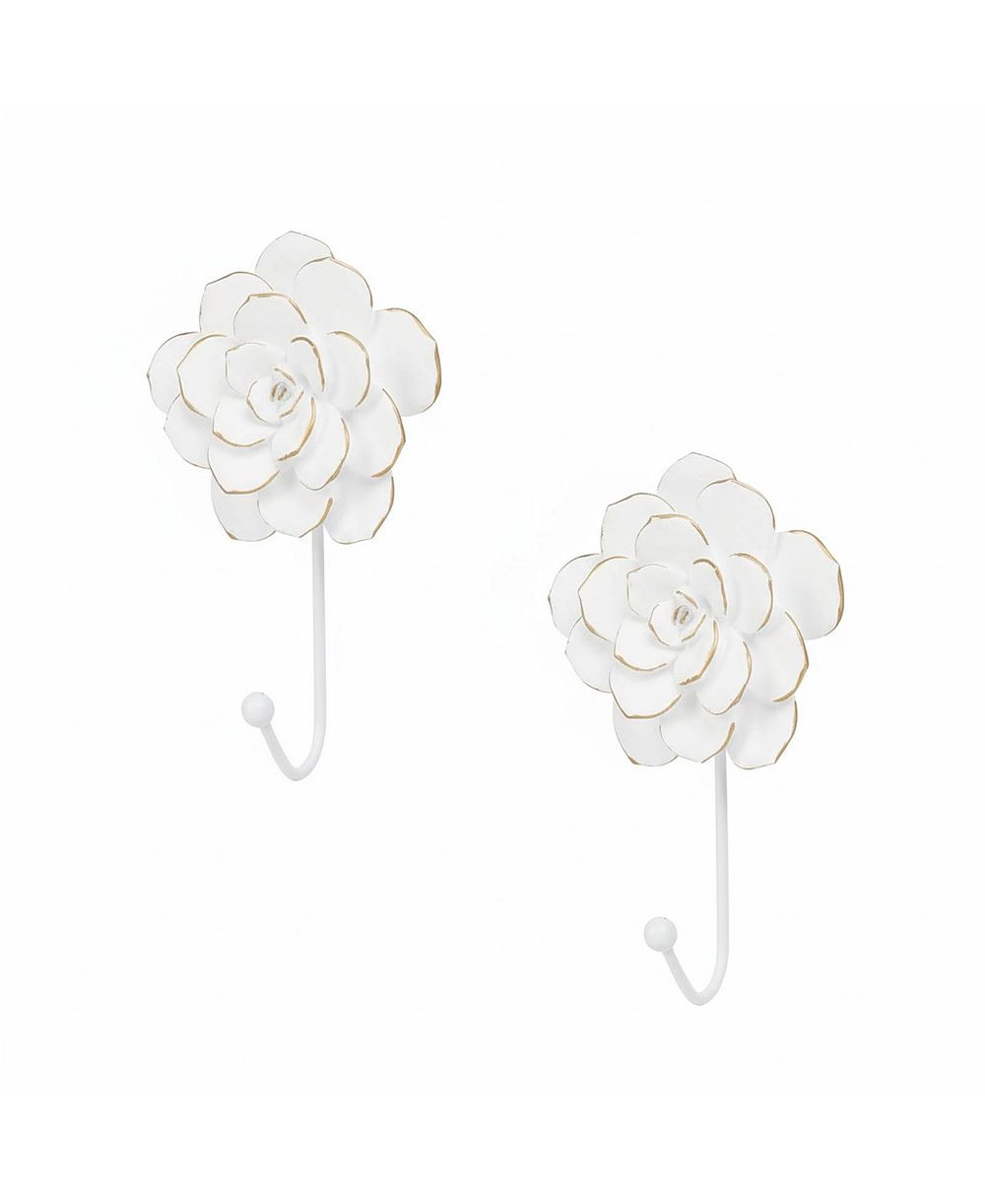 Декоративные настенные крючки YIGII Flower Resin 2-Piece