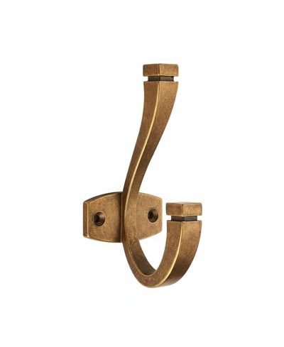 Набор крючков для полотенец и сумок Yigii 5 Pack Double Coat Antique Brass