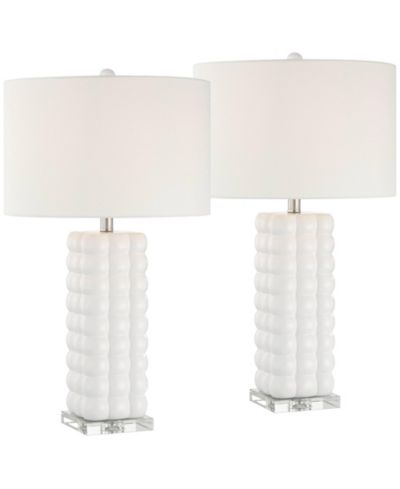 Набор настольных ламп 360 Lighting Norma 28" High Textured Bubble Ceramic, 2 шт.