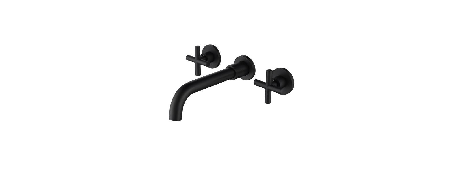 BUSDAYS Wall Mount Bathroom Sink Faucet, Single-Handle Wall Faucet for Vessel Sink, Modern Design