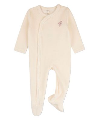 Детский велюровый комбинезон MeMoi Baby Girls Heart Cluster Mini-Ribbed Cotton-Rich