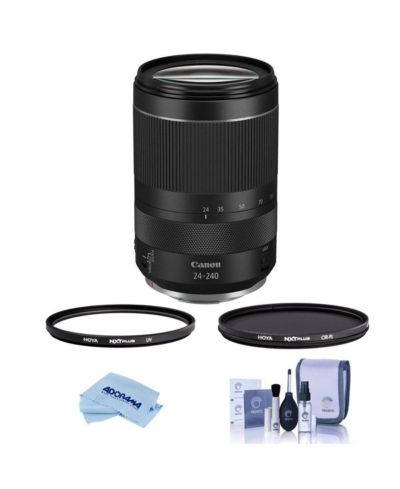 Canon RF 24-240mm f/4-6.3 IS USM 10x Zoom Optical Image Stabilization Lens Bundle for Canon EOS R Series