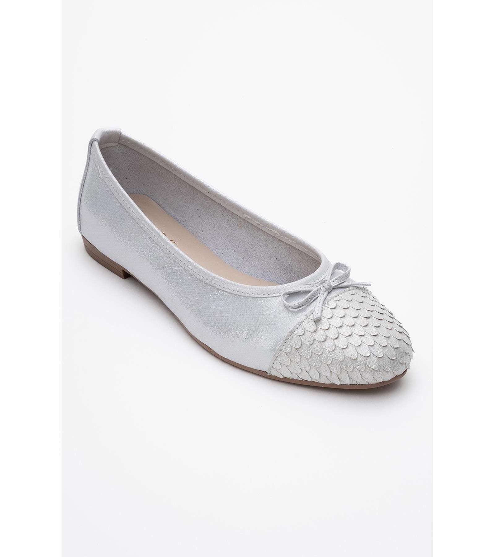 Женские кожаные балетки Forever & Always Shoes Copos с бантом и мыском