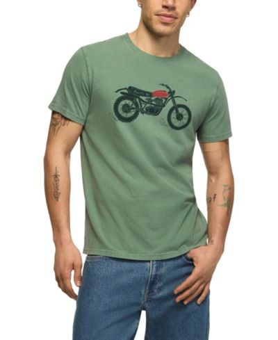 Мужская футболка Lucky Brand Surfs Up Dirtbike Graphic