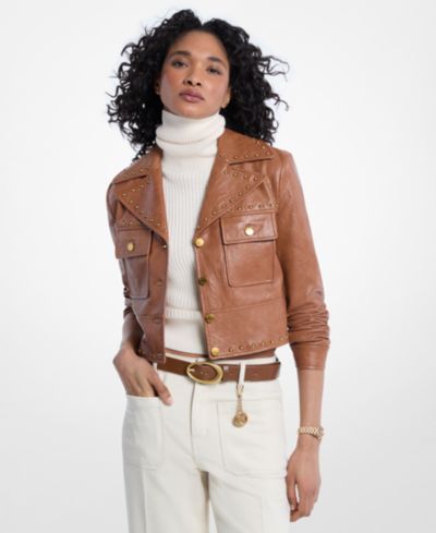 Women's Studded Notch Collar Jacket