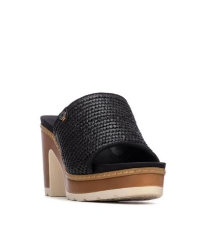 XTI Women's Refresh Collection Block Heel Slip On Sandals