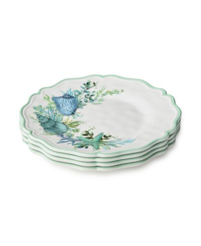 Certified International Sea Glass Melamine Salad Plate, Set of 4
