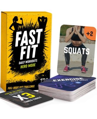 Карточки для тренировок Quokka Fast Fit Mode — 120 износостойких HIIT карт