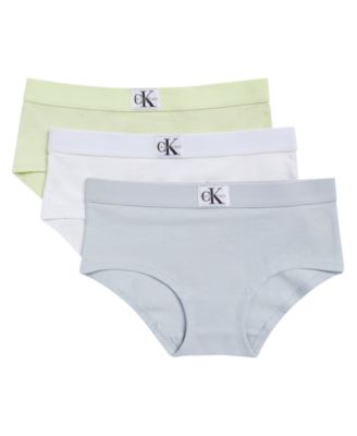 Детские трусики Calvin Klein Girls' 6-16 Monologo Hipster 3-Pack