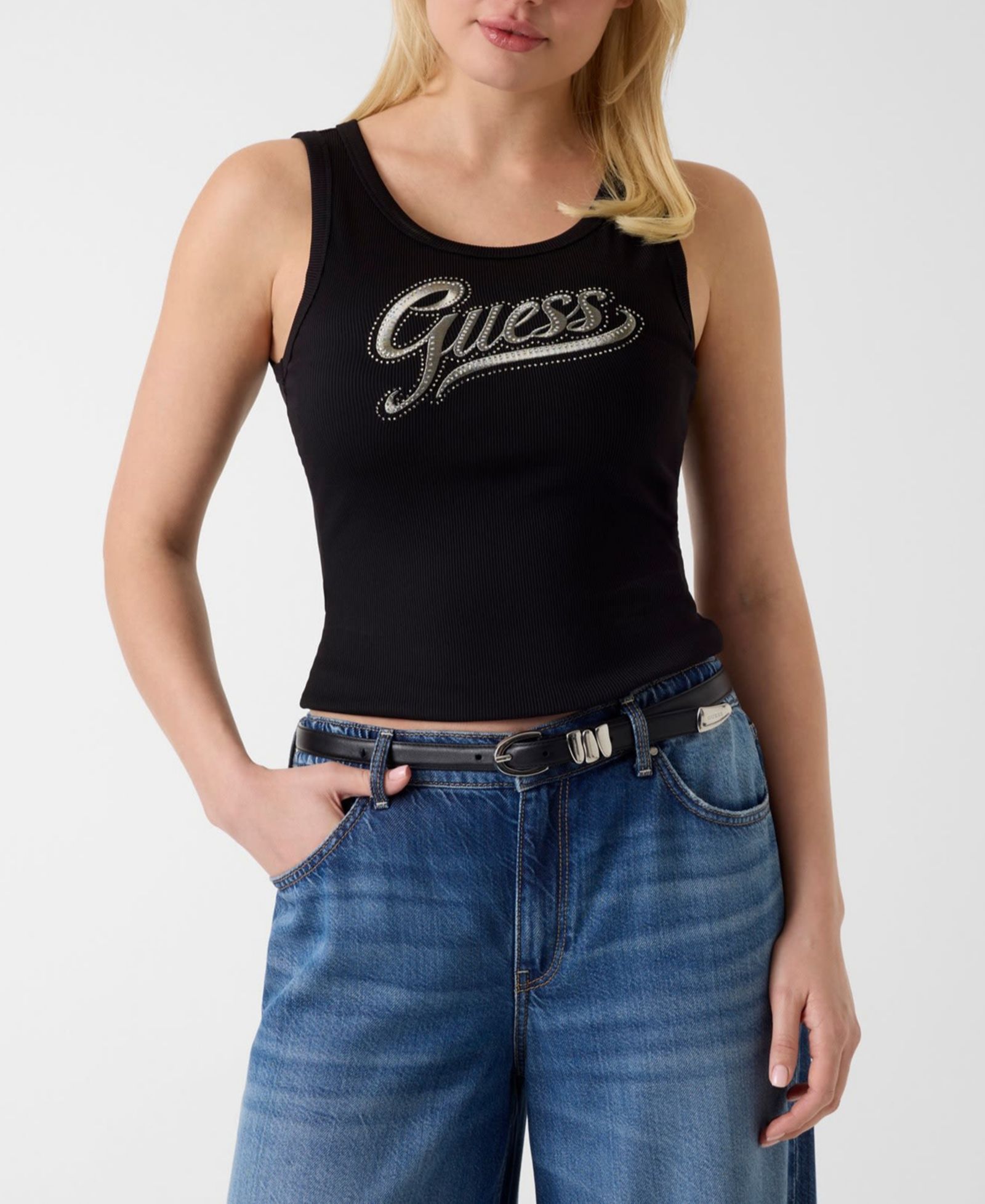 Женский топ GUESS Malika без рукавов с логотипом