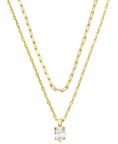 Kendra Scott Cailin многослойное ожерелье с кубическим цирконием