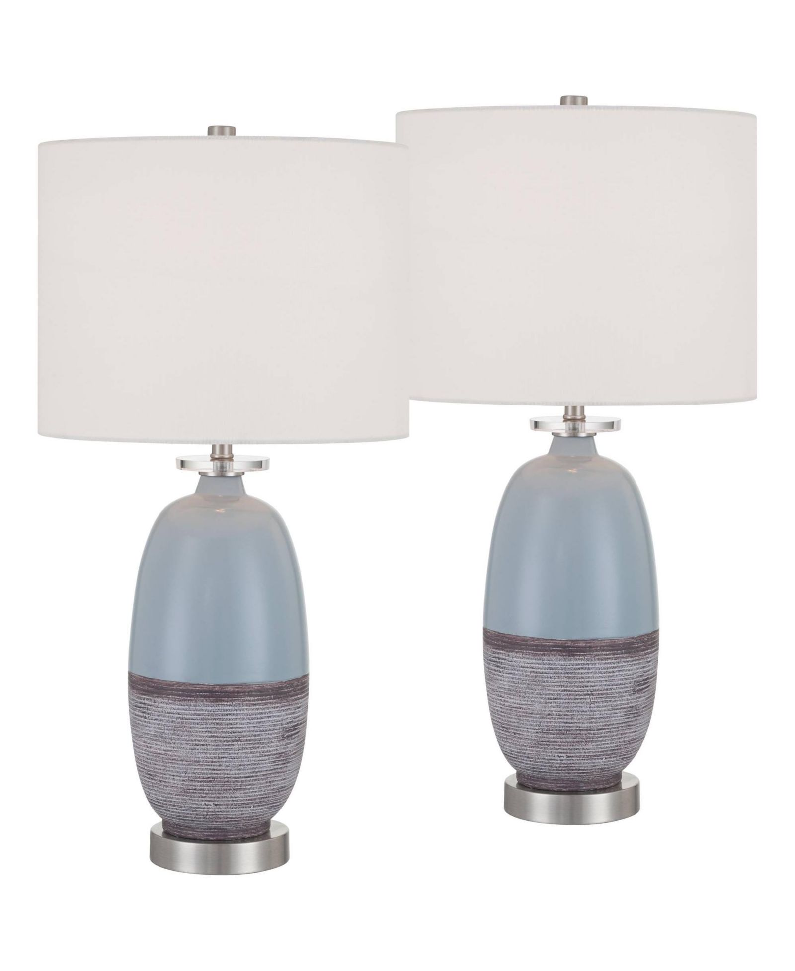 360 Lighting Stratos 26 1/4 H  Cloud Ceramic Table Lamp Set of 2 with Dimmer