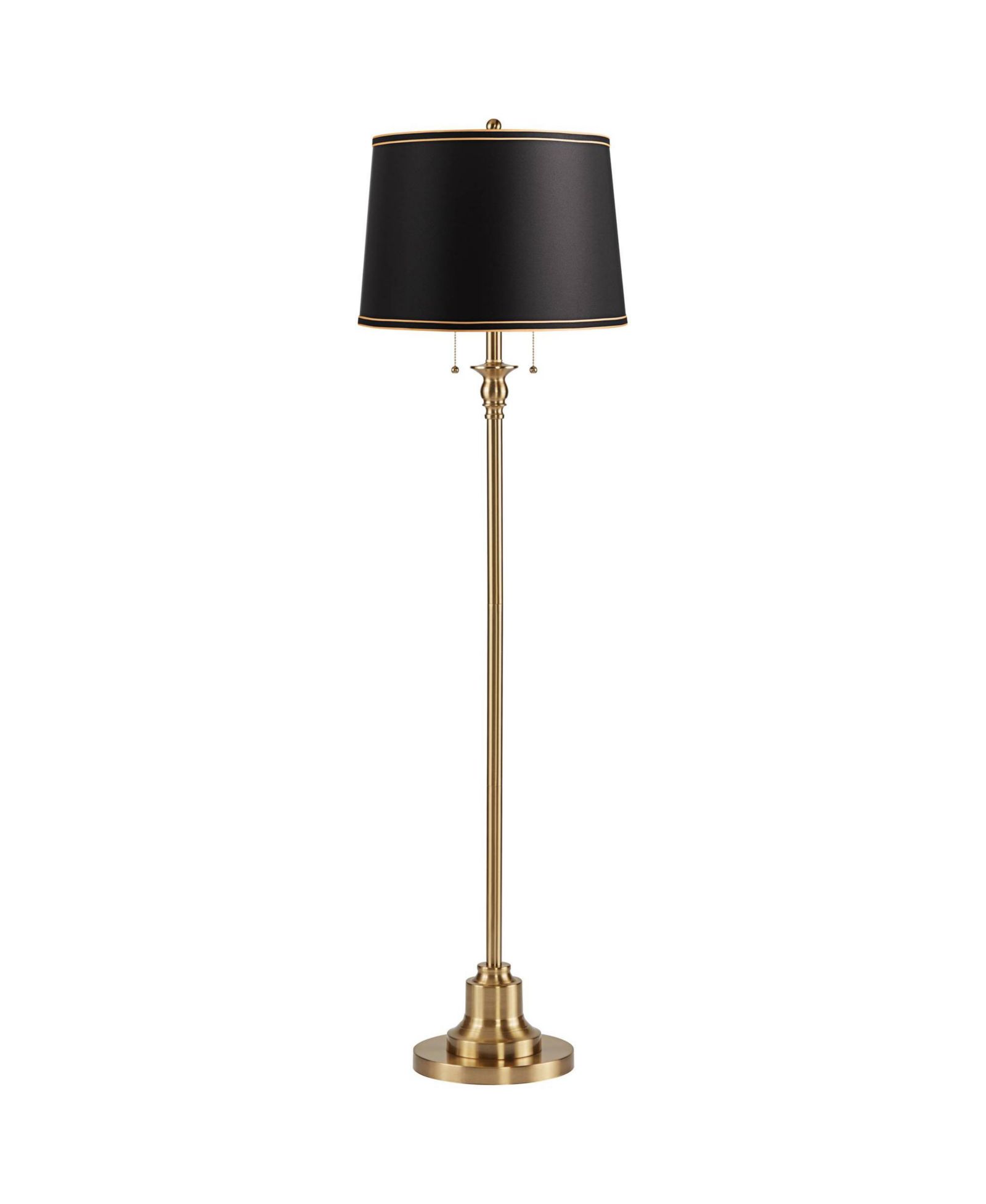 360 Lighting Dyna Traditional 58" Tall Standing Floor Lamp Skinny Pole Pull Chain