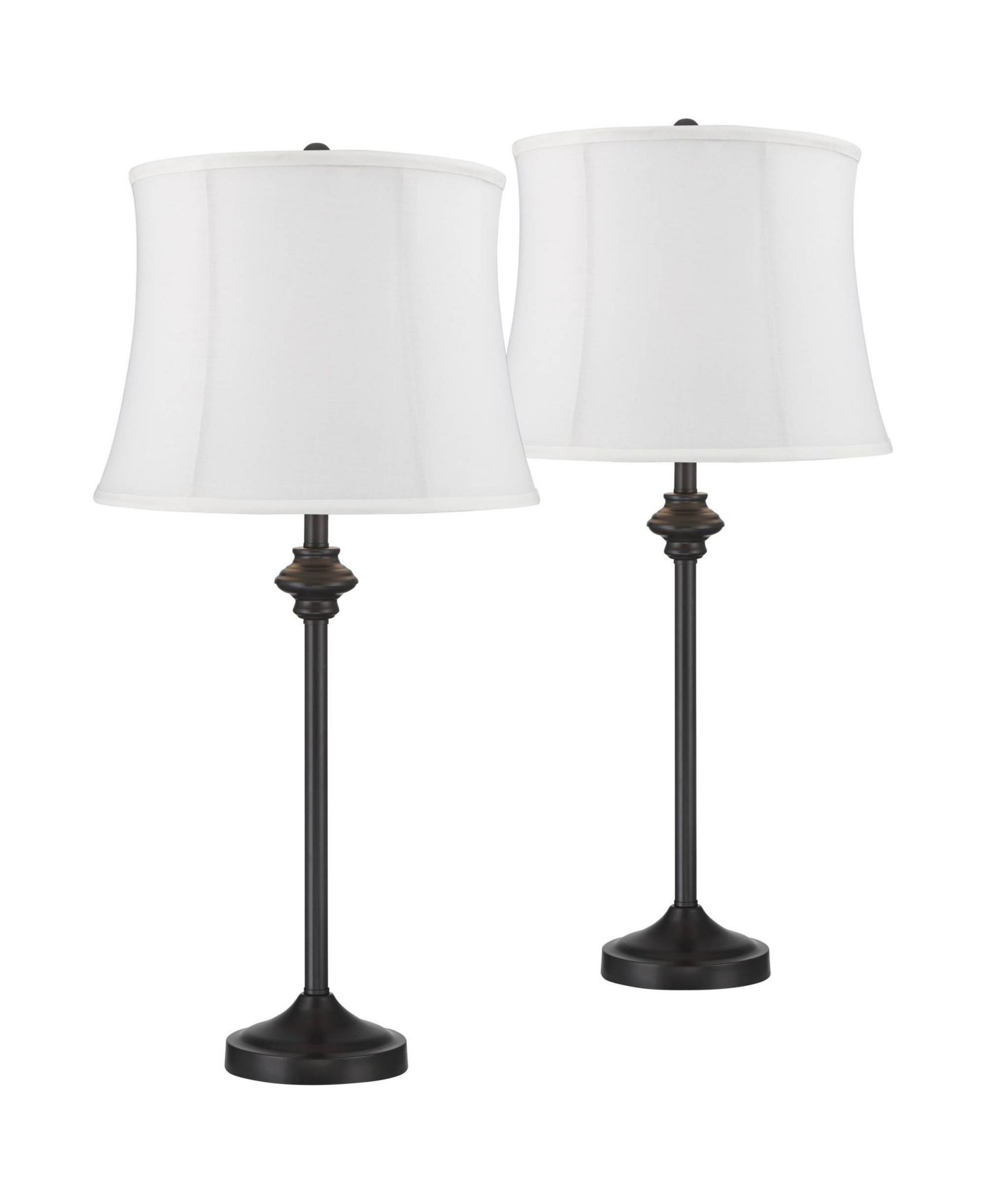 Настольная лампа 360 Lighting Lynn Modern Industrial Buffet Set of 2 Metal Softback Drum Shade