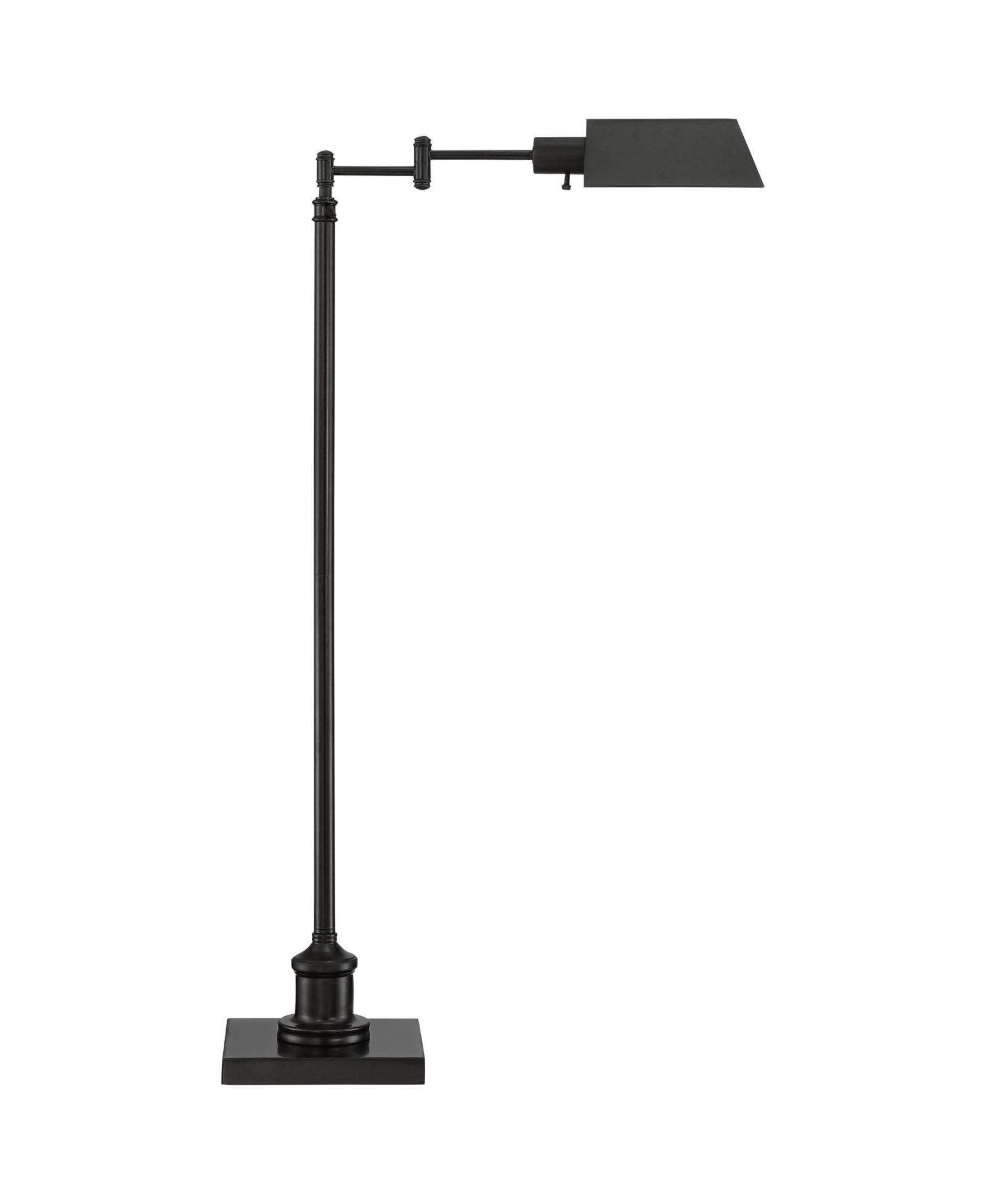 Regency Hill Jenson Traditional 54" Tall Pharmacy Floor Lamp with Smart Socket Dark Bronze Adjustable Swing Arm for Living Room Reading House