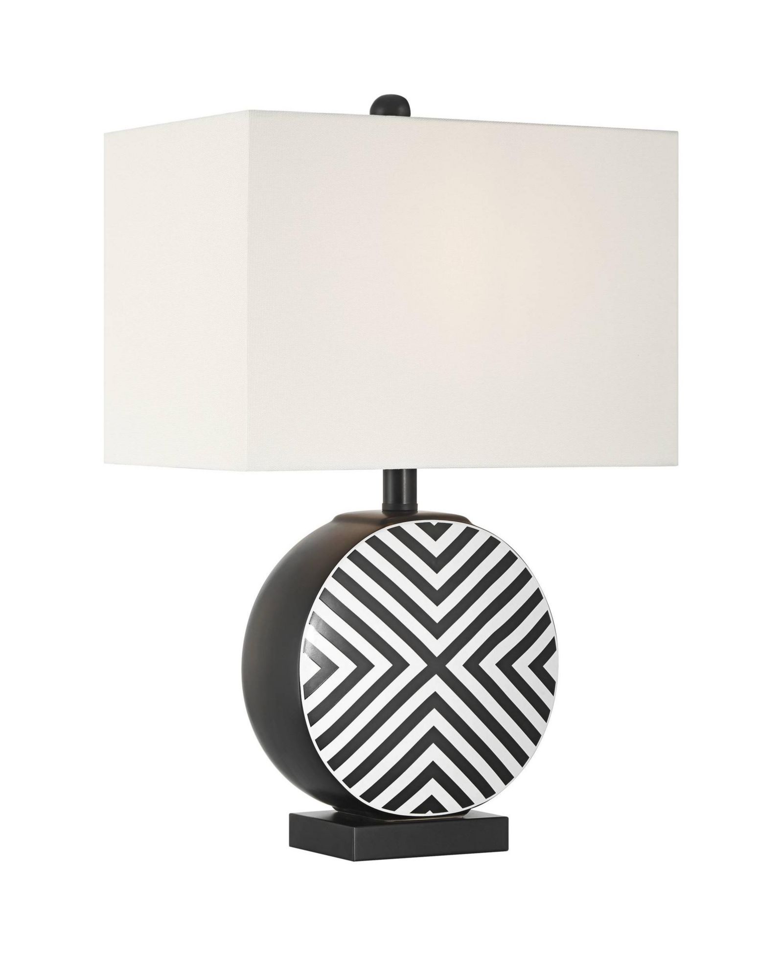 360 Lighting Fraser 21 1/2" Ceramic Disc 3-Way Table Lamp