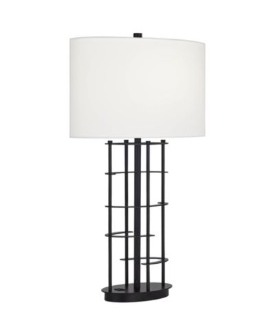 Possini Euro Design Possini Euro Open Grid 29 1/2" High Metal USB Table Lamp