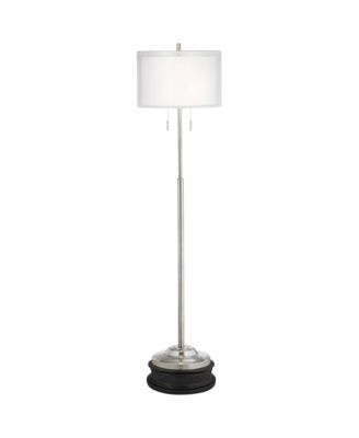 Possini Euro Design Roxie Modern Floor Lamp with Riser 65 1/2" Tall