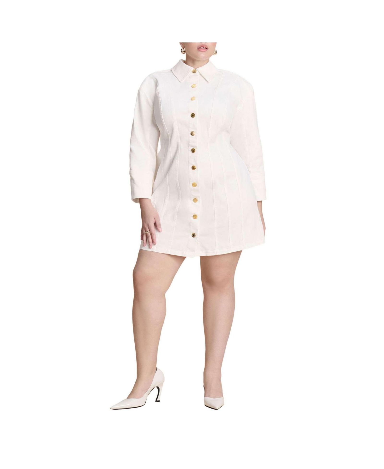 Женское мини-платье ELOQUII Plus Size с деталями корсета