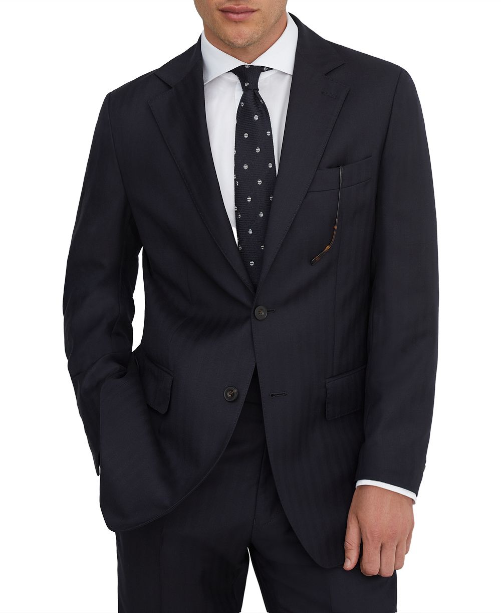 Мужской классический пиджак REISS из шерсти с теневой полосой