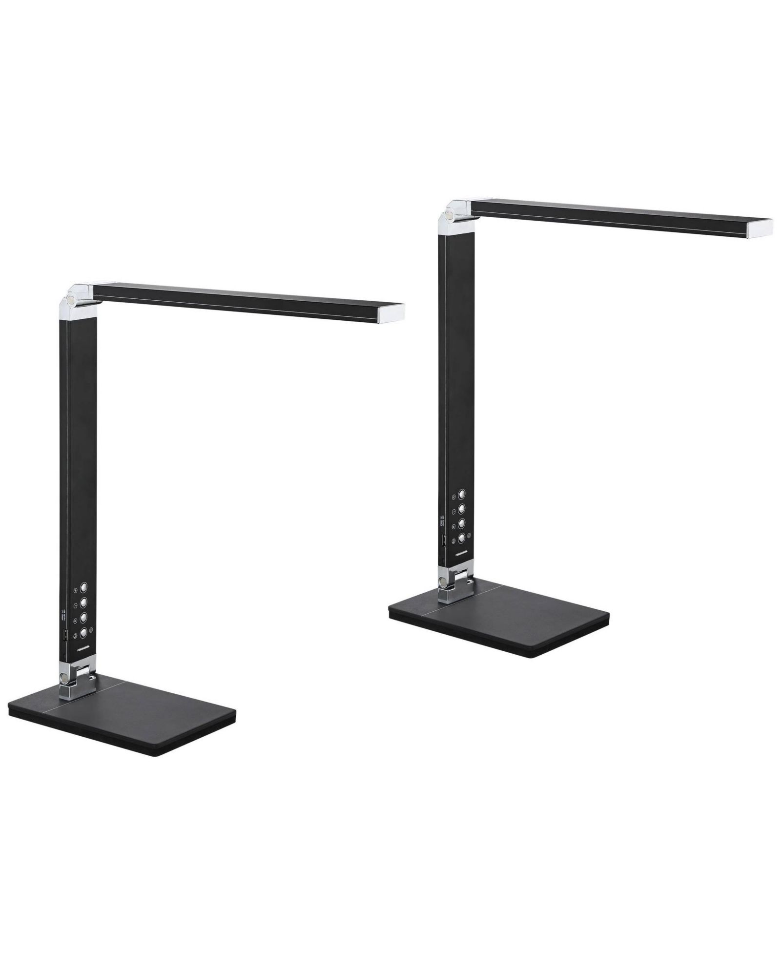 360 Lighting Jett 16 1/2" High Small Modern Desk Lamps Set of 2 USB Port Night Light LED Home Office Charging