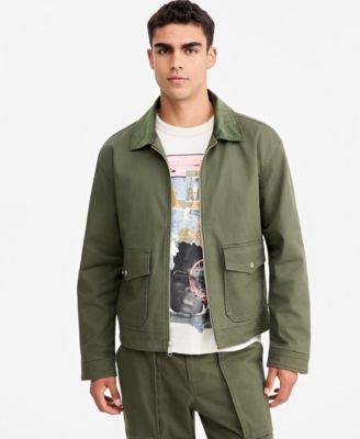 Mode of One Men's Relaxed-Fit Corduroy-Collar Shirt Jacket, Macy's Exclusive