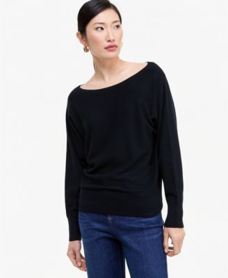 I.N.C. International Concepts Women's Boat Neck Long-Sleeve Sweater, Macy's Exclusive