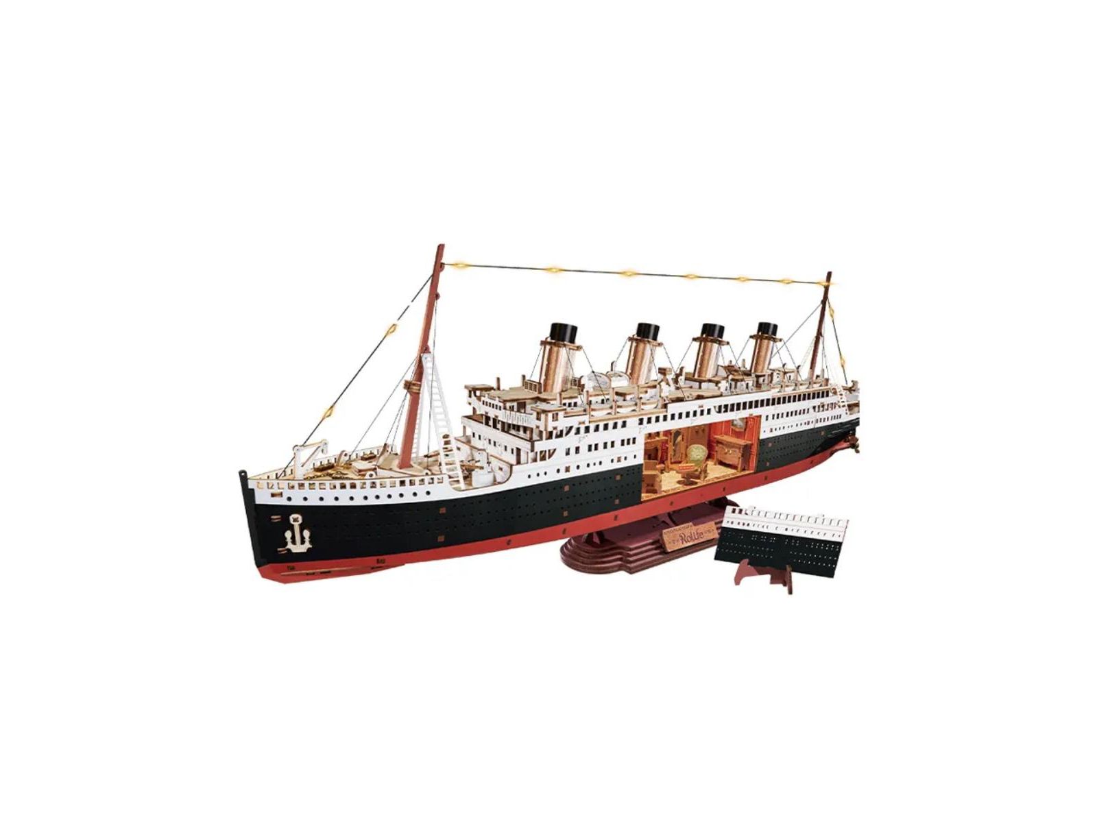Flash Popup 3D пазл 1912 Ocean Liner 433pcs DIY с подсветкой