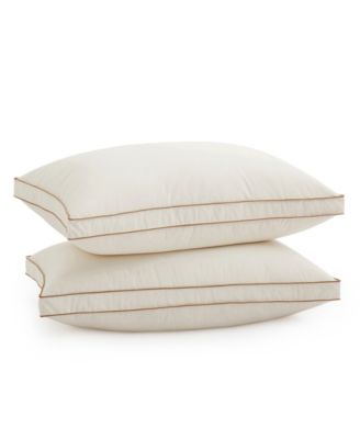 UNIKOME Gusseted 4-Layer Down Around 2-Pack Pillows, Queen