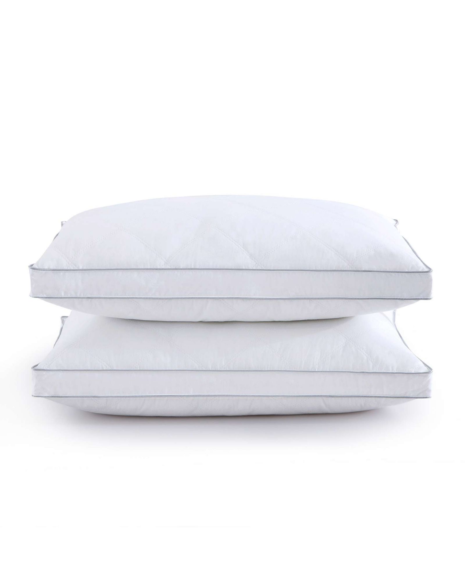 UNIKOME Cloud-Quilted Goose Feather 2-Pack Pillows, Standard