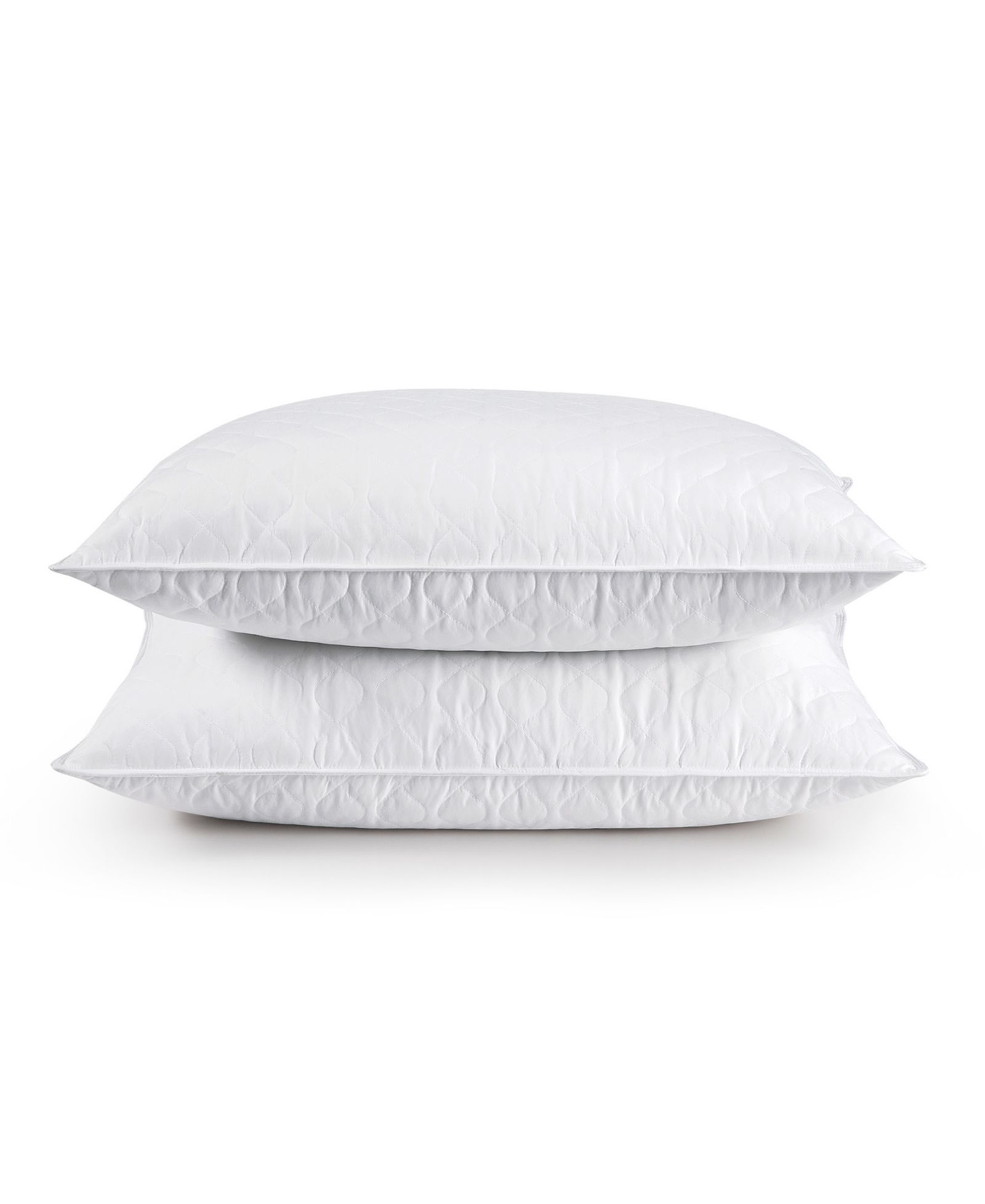 UNIKOME Quilted Goose Feather 2-Pack Pillows, Standard/Queen