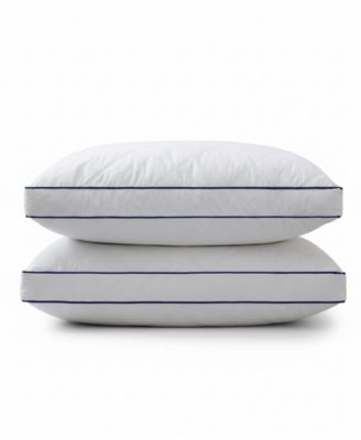 UNIKOME Diamond Quilted Goose Down Feather 2-Pack Pillows, Queen