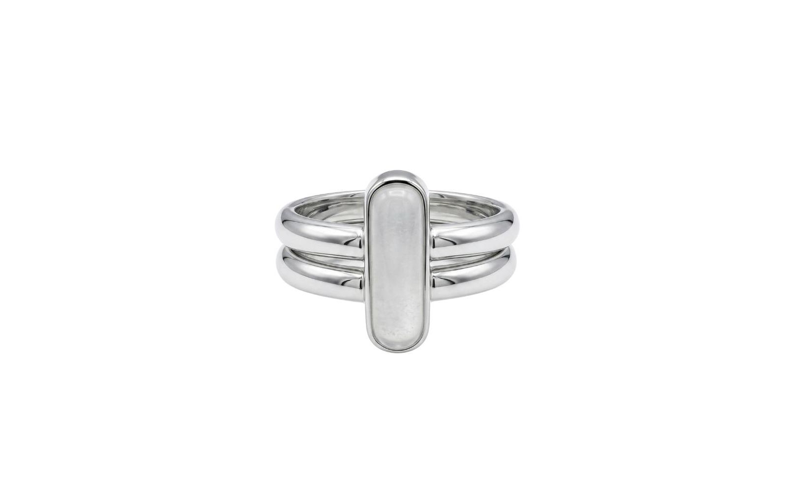 Кольцо seree Infinity Duo Bar Hanbai Jade