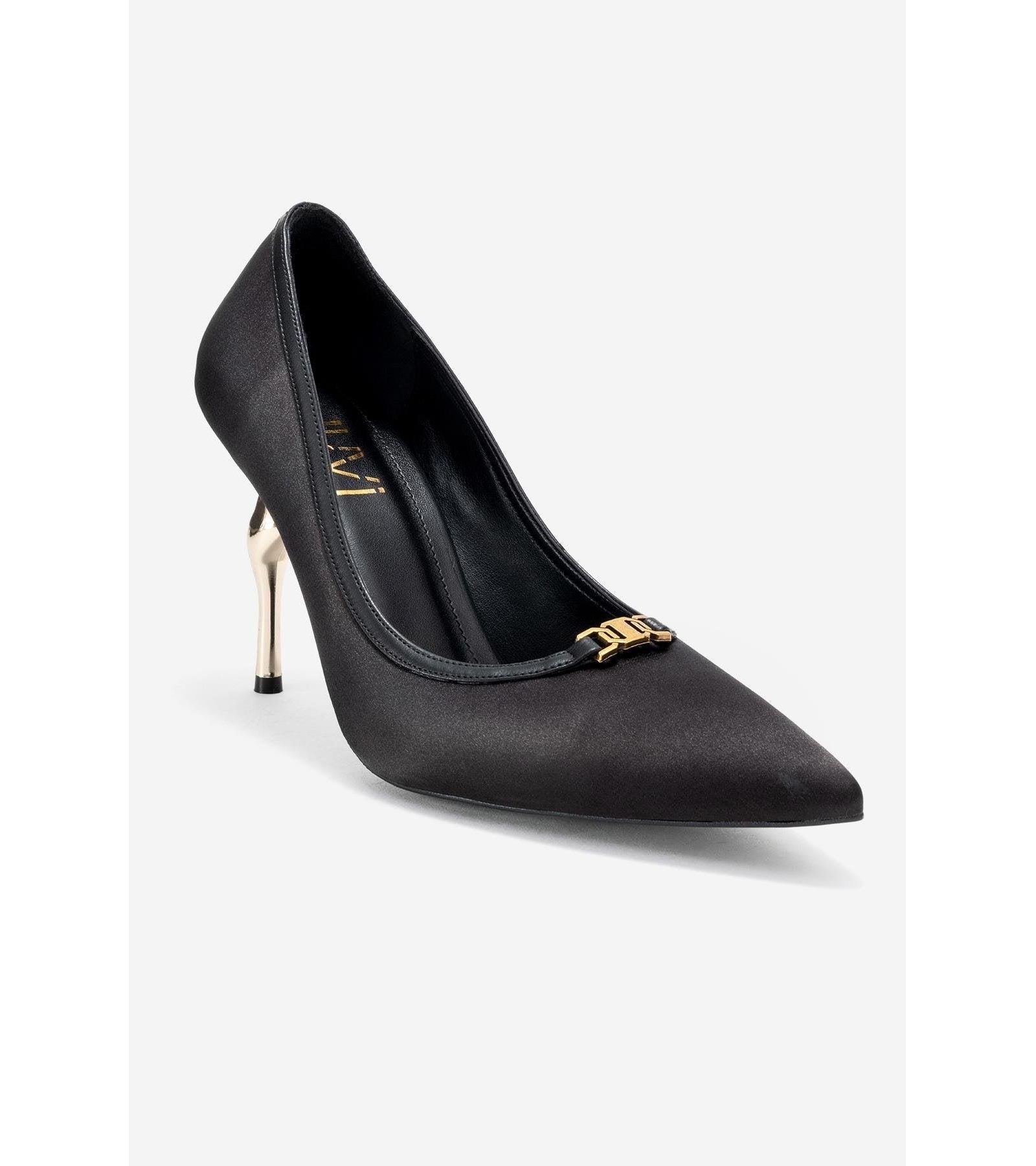 Prologue Shoes Womens Milos Buckle Pointed Toe Pump