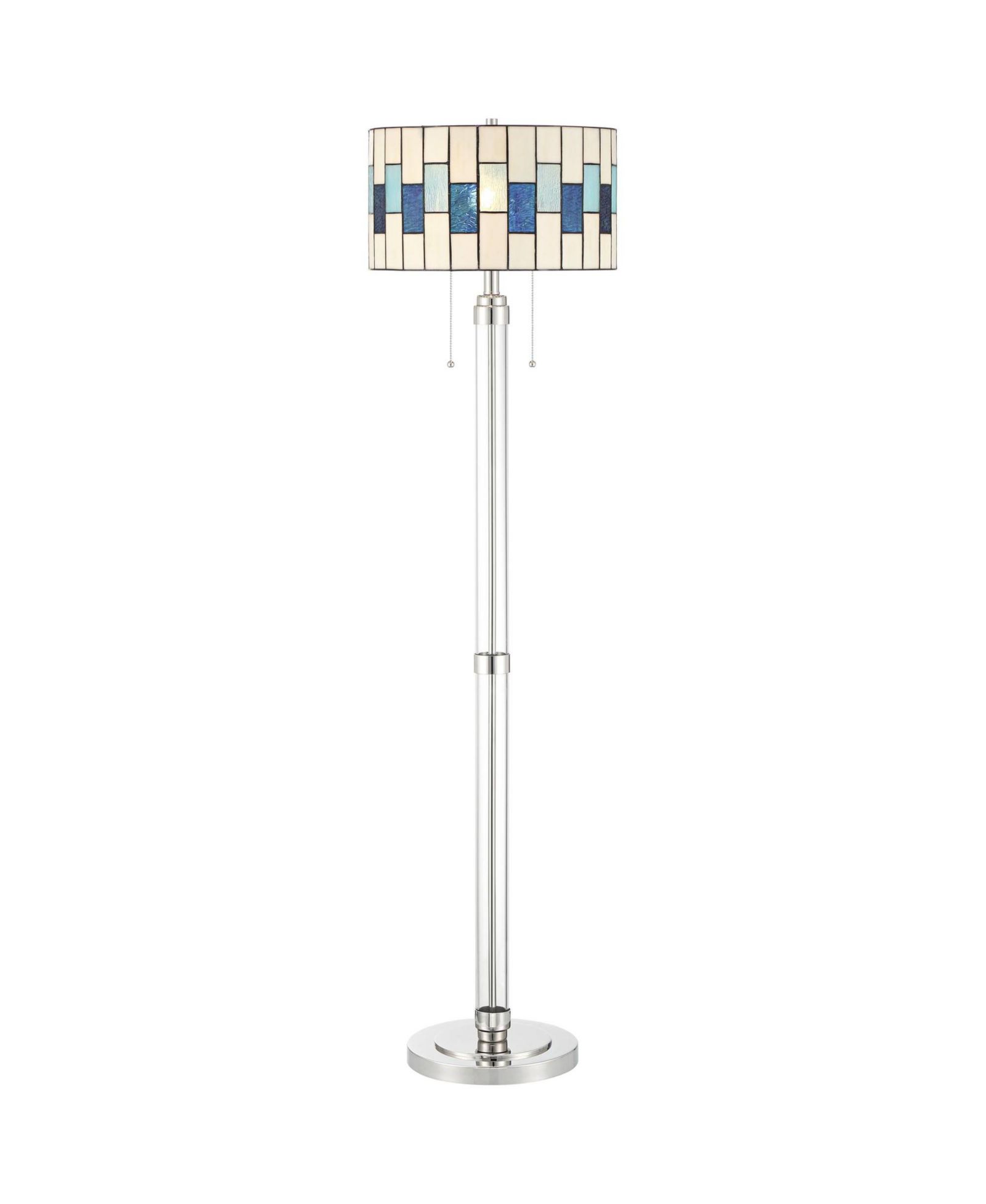 Напольный торшер Robert Louis Tiffany Andra High Art Glass Drum Shade
