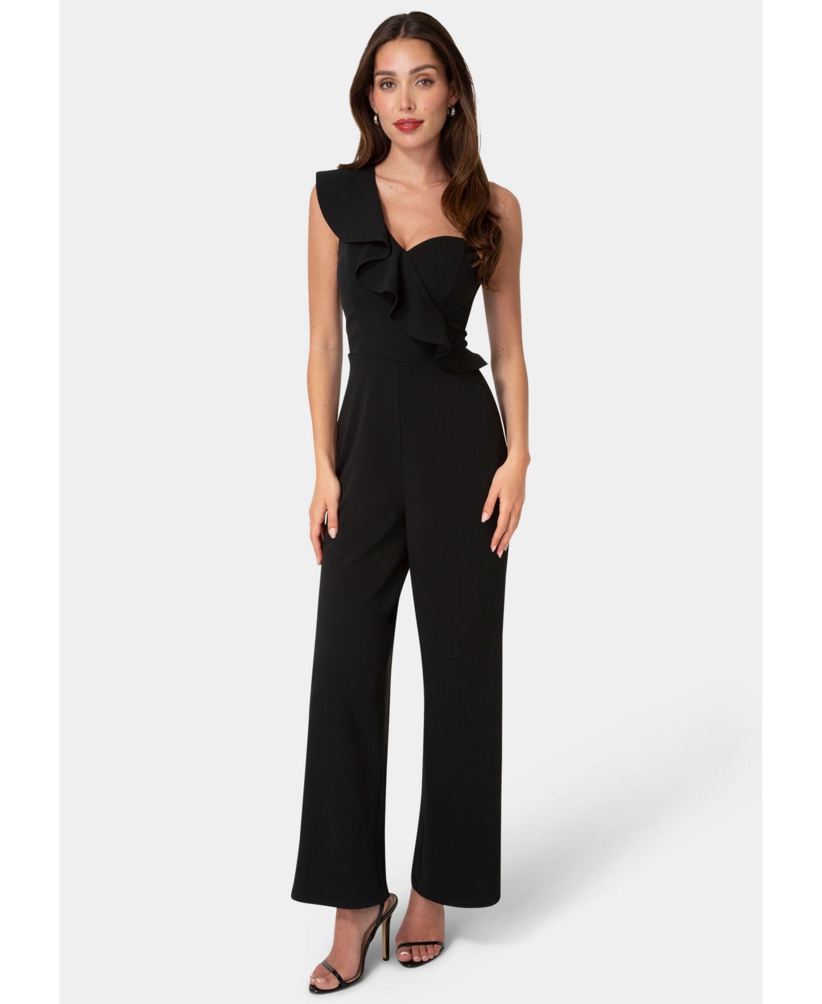 Женский комбинезон Bebe One Shoulder Ruffle