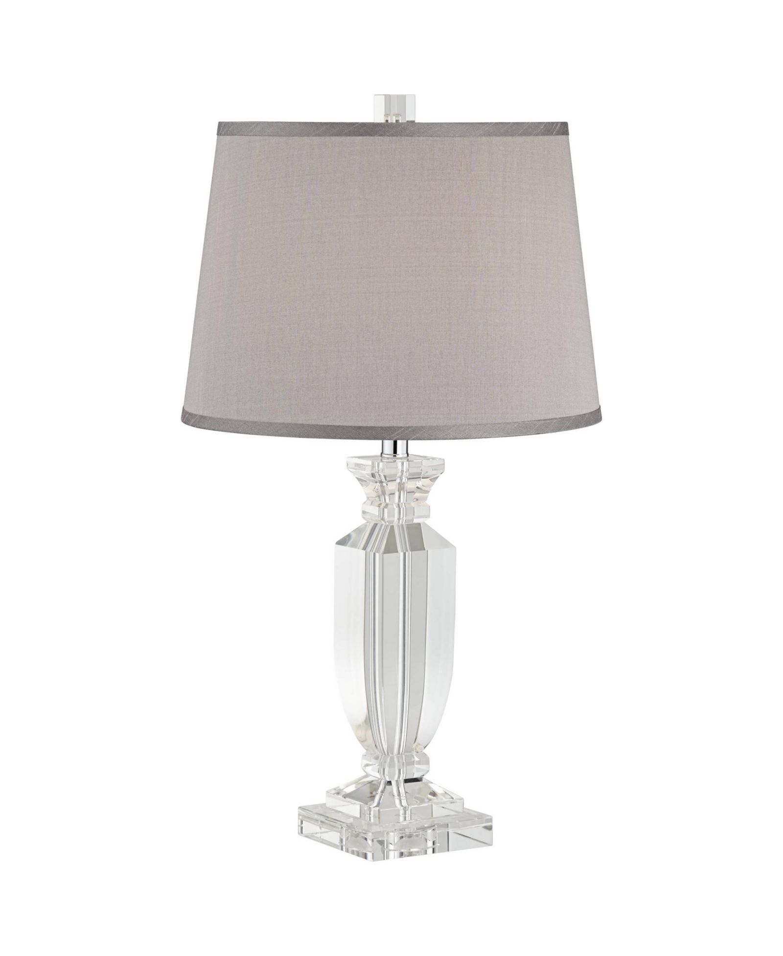 Современная настольная лампа Vienna Full Spectrum Sherry 25" с USB-диммером и хрустальной отделкой