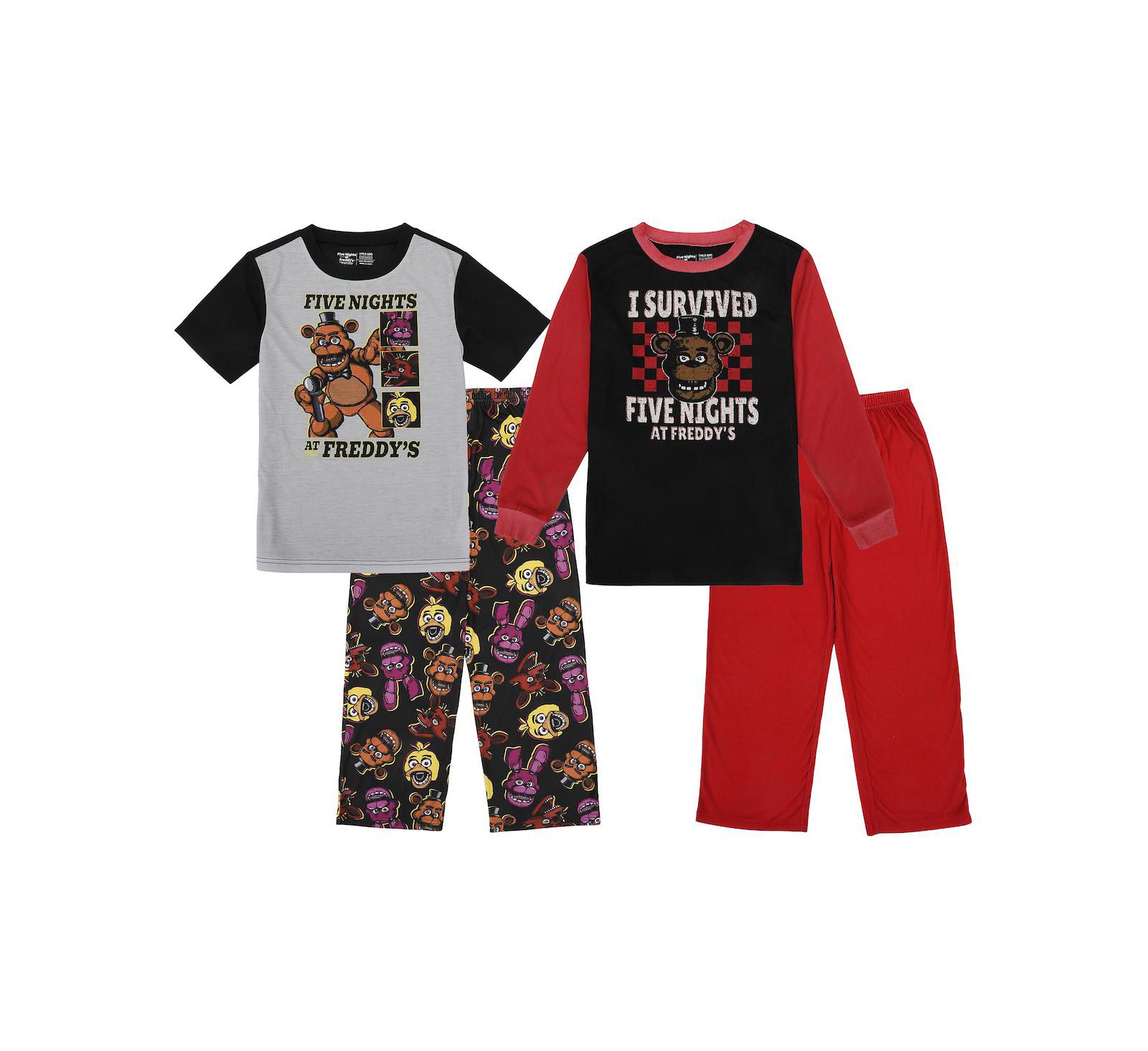 Five Nights At Freddy'S Big Boys I Survived 4-Pack Pajama Set-14