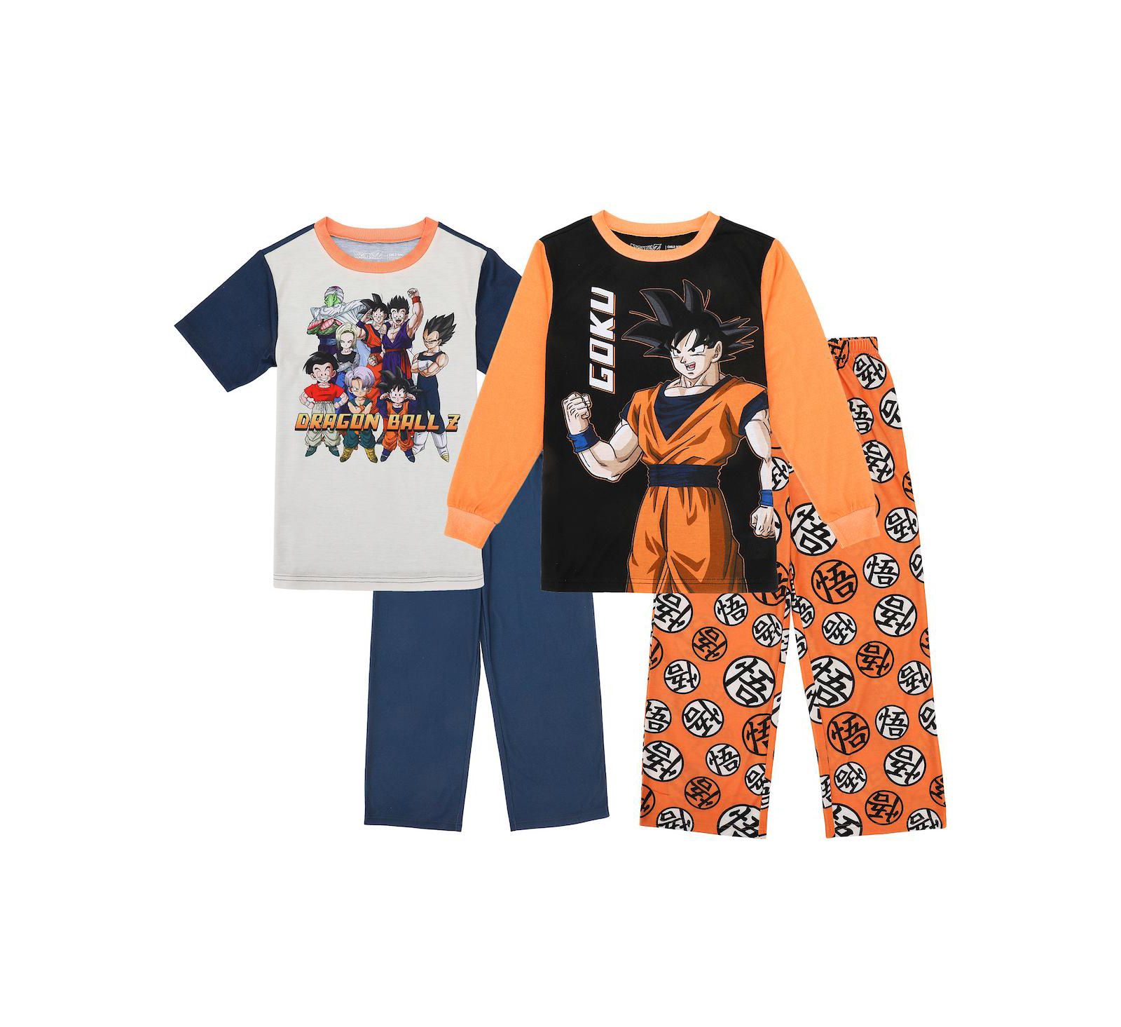 Dragon Ball Z Big Boys Group Shot 4-Pack Pajama Set -14