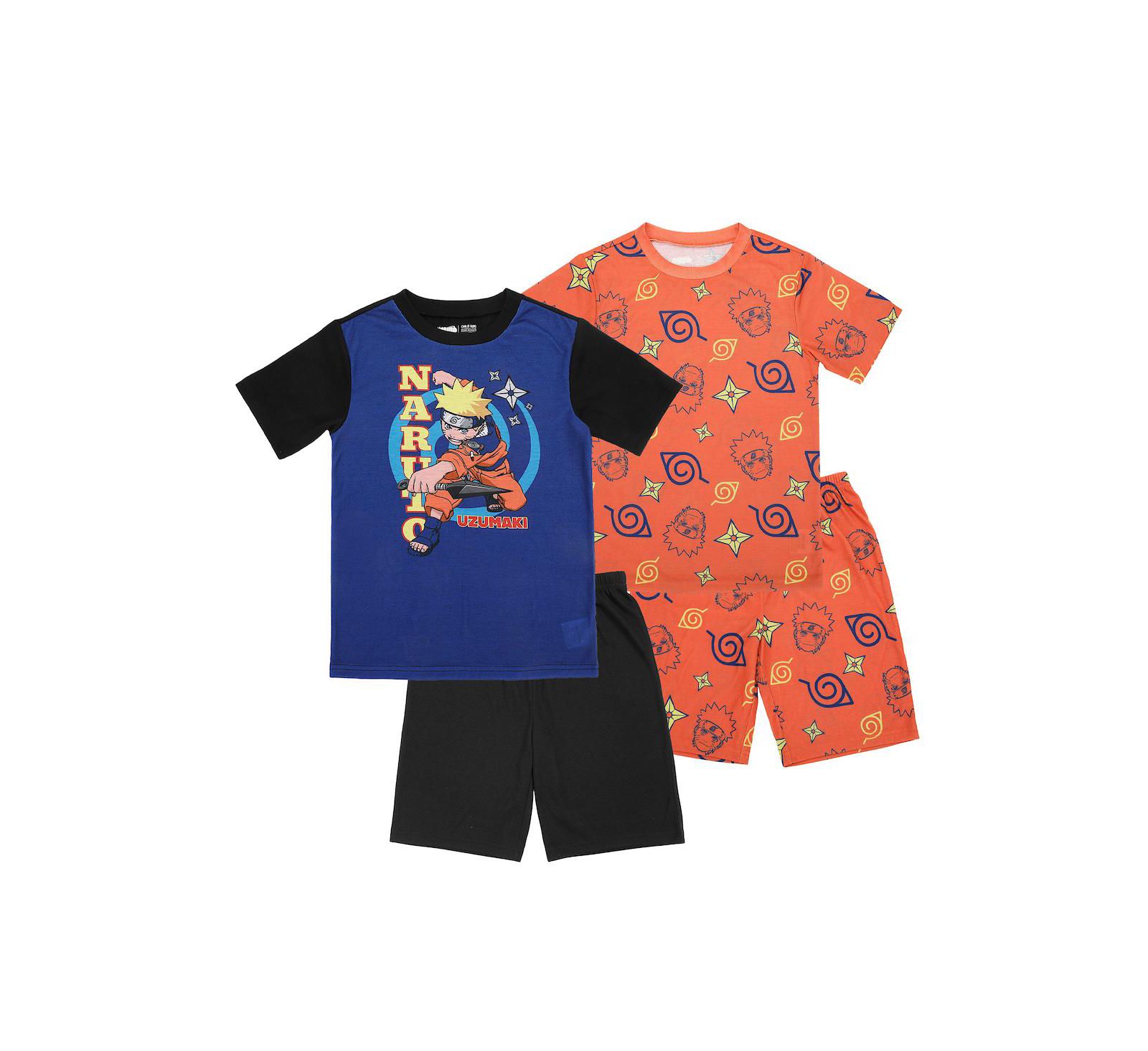 Naruto Big Boys Uzumaki 4-Pack Pajama Set-14