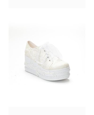 Forever & Always Shoes Женские свадебные кеды на платформе Valencia Lace