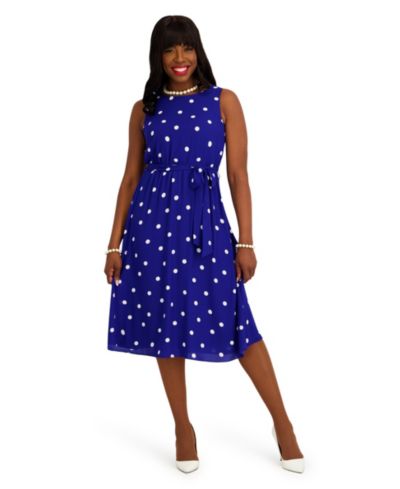 Kasper Women's Crewneck Sleeveless Dress