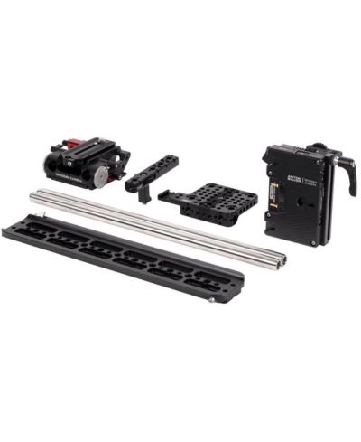 Wooden Camera Unified Accessory Kit with Battery Slide Pro Gold Mount for Canon EOS C70
