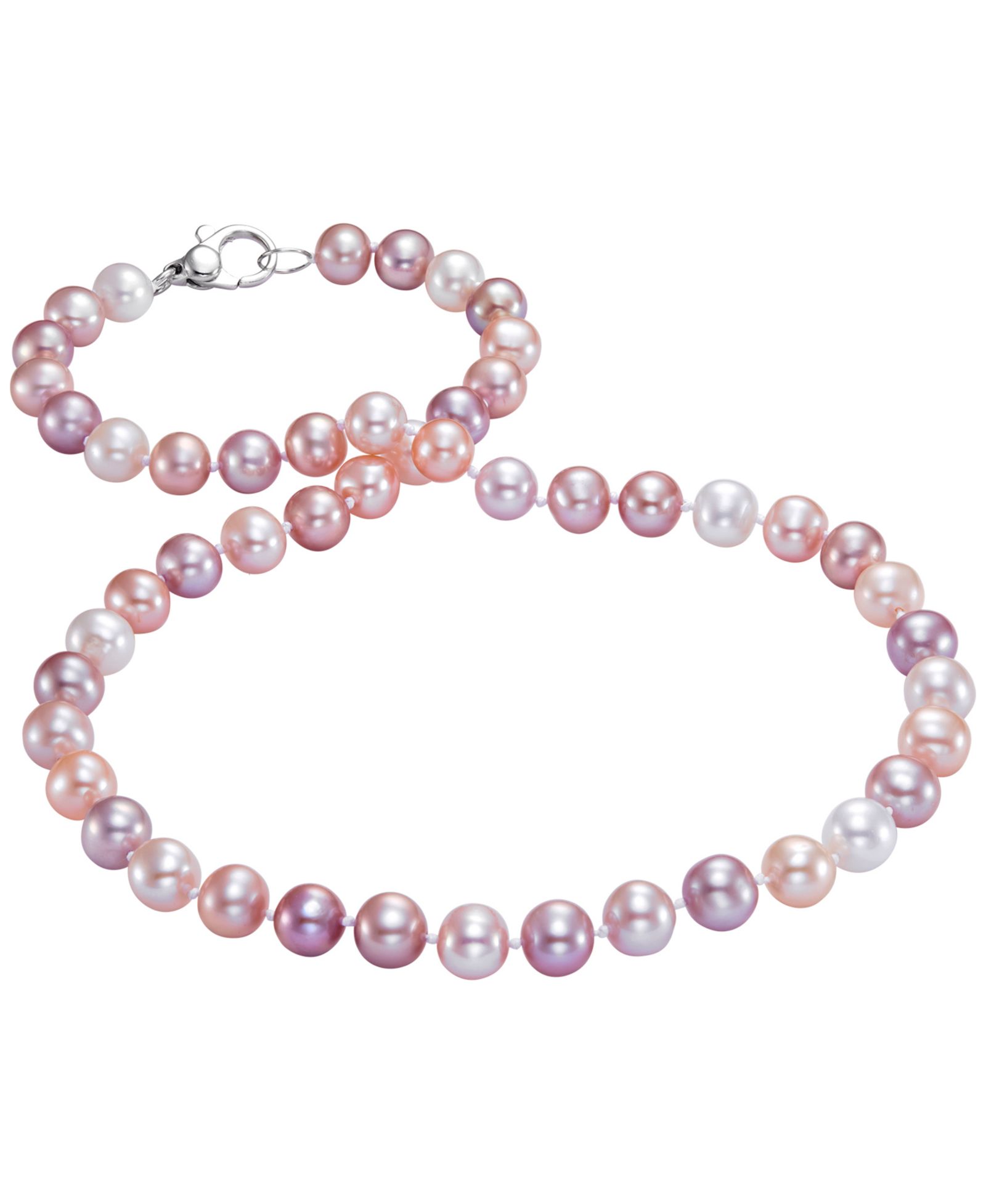 Macy's Cultured Freshwater Pearl (8-9mm) 18” Necklace in Sterling Silver