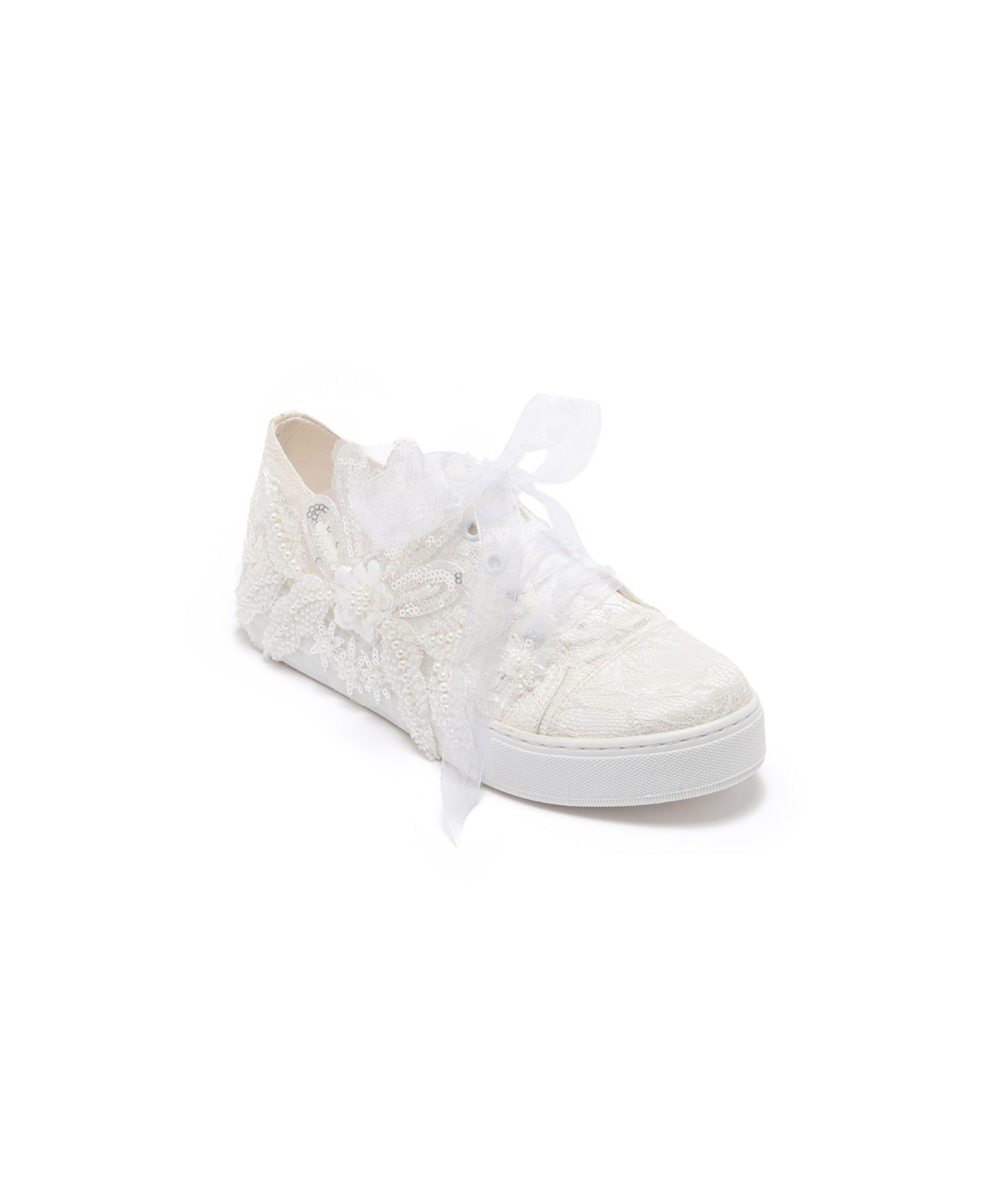 Forever & Always Shoes Women's Lora Bridal Lace Sneaker
