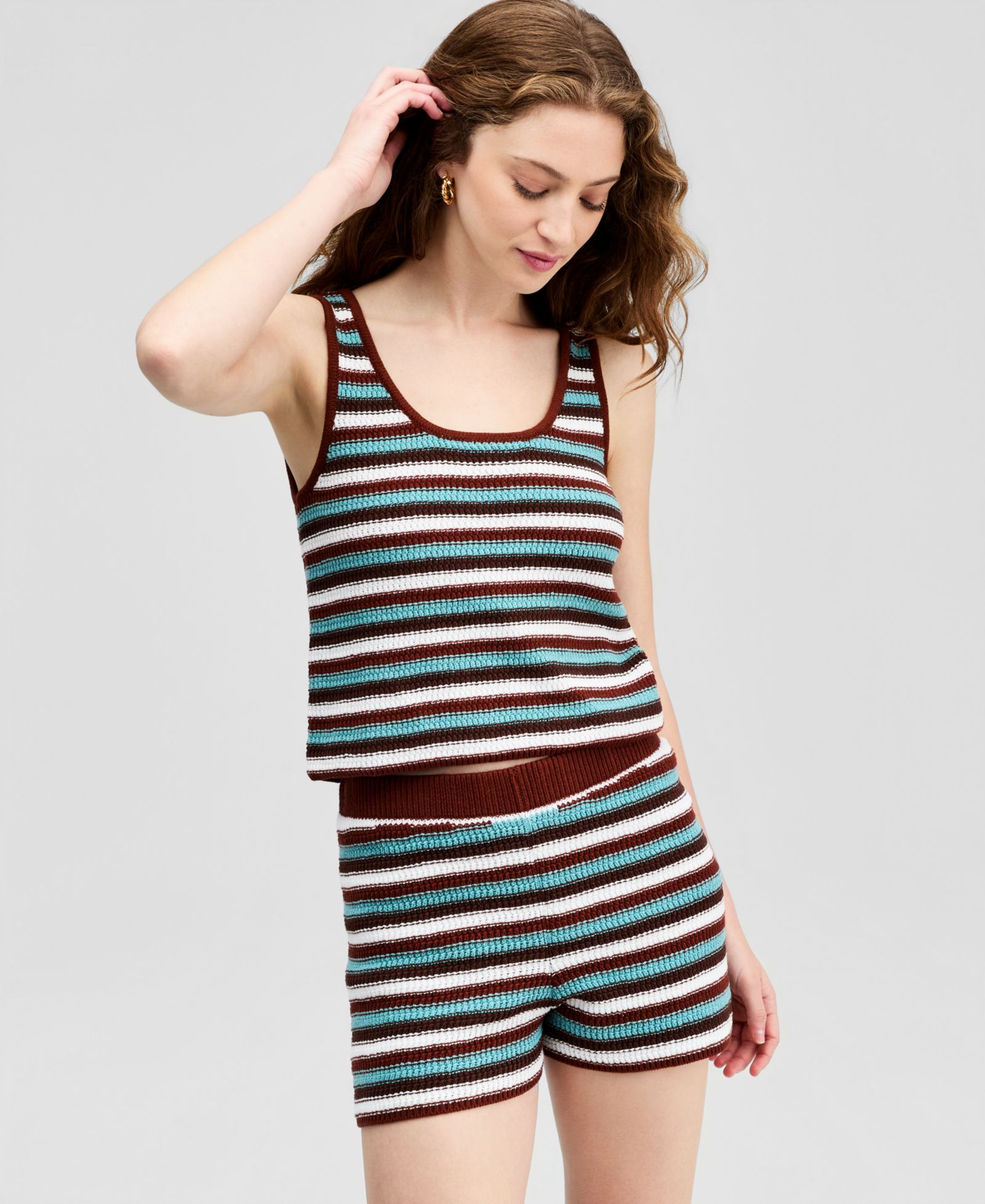 And Now This Petite Striped Sleeveless Sweater, Macy's Exclusive