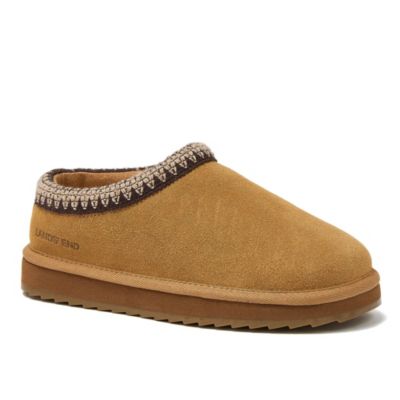 Lands' End Little Girls Suede Hearth Slippers