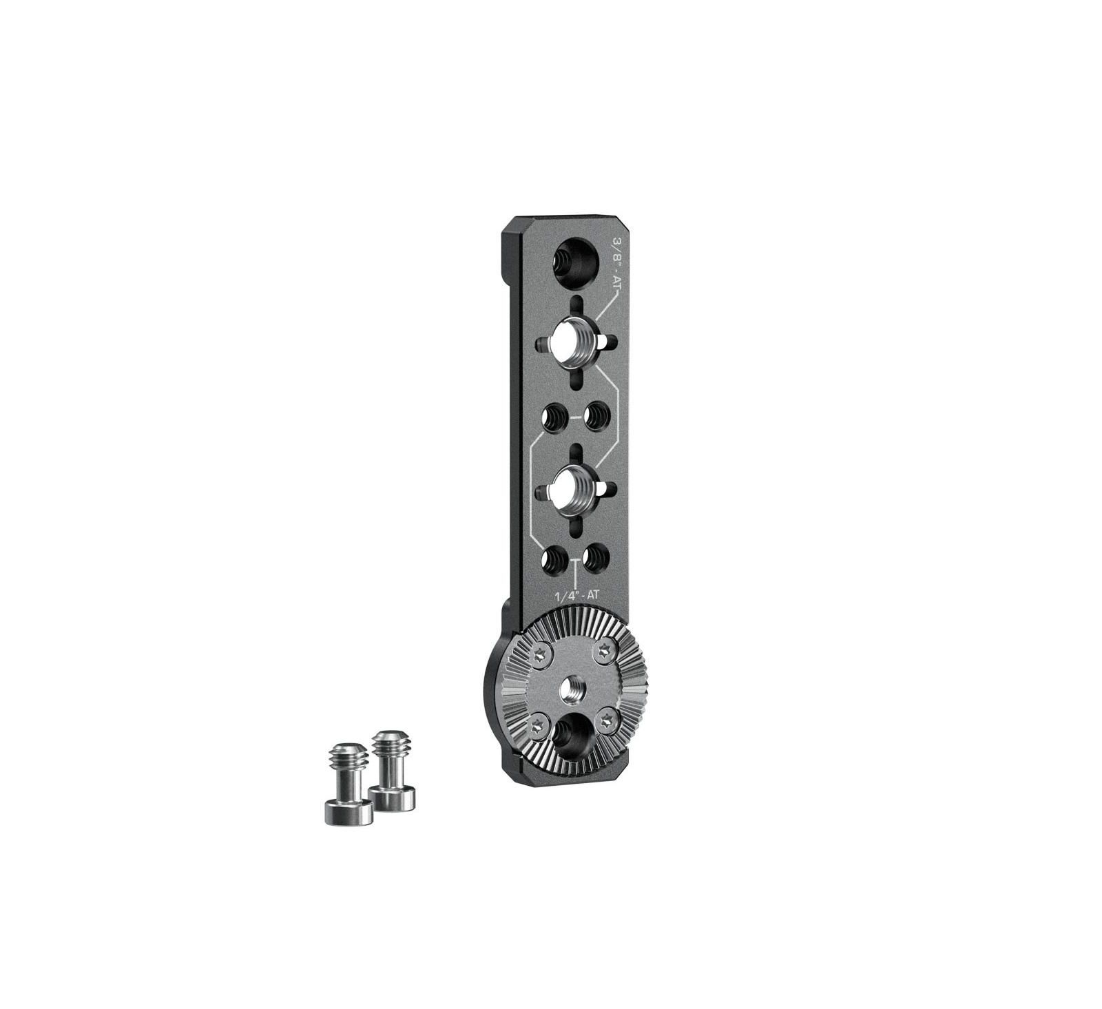Bright Tangerine Left Side Plate Anodized Aluminum Camera Mounting Plate for Red V-raptor